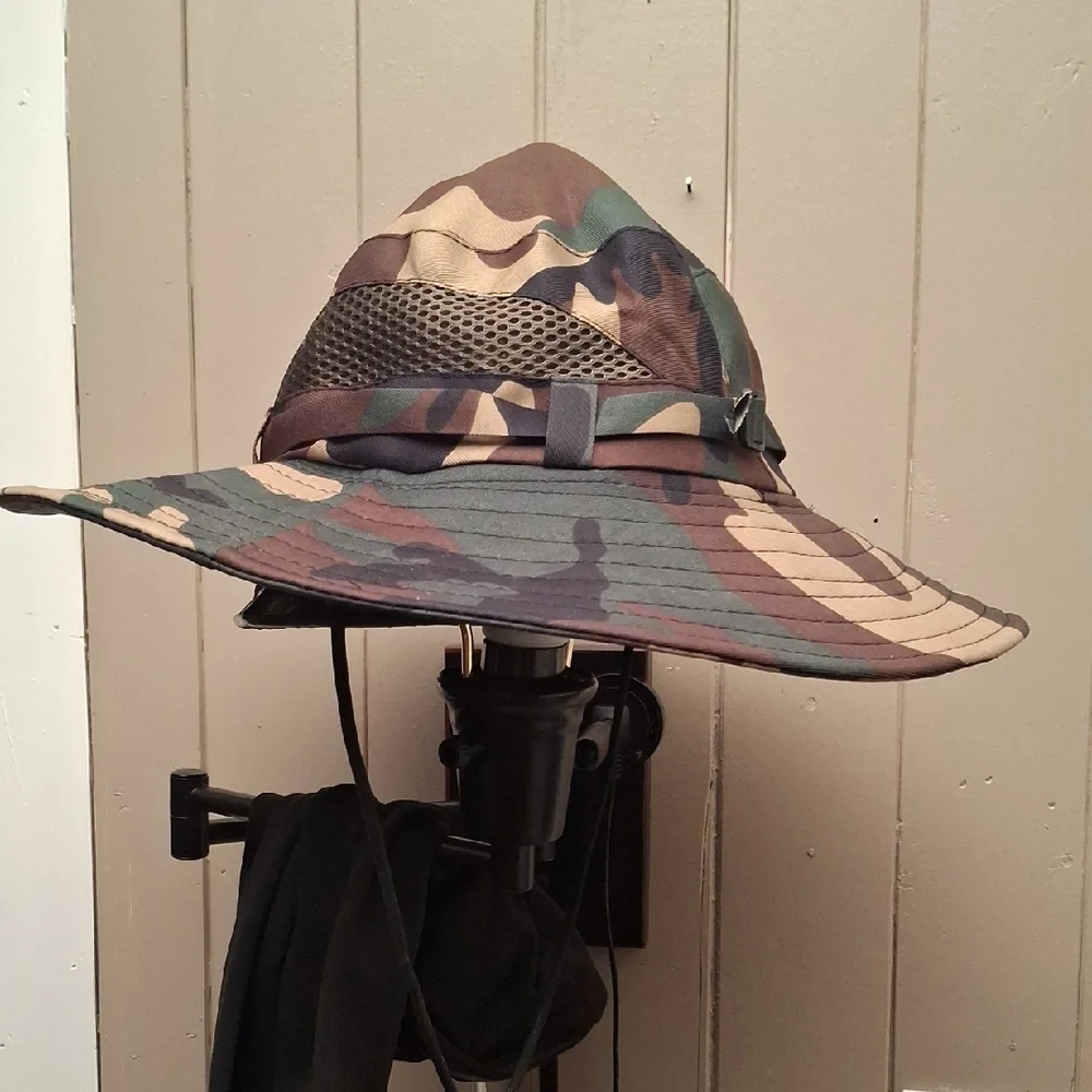 Camouflage Wide Brim Hat - Picture 1 of 5